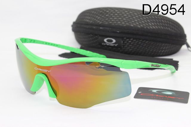 Oakley M Frame Occhiali Da Sole Shield Verde Telaio Colorato Lente