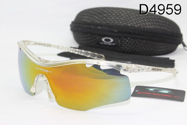 Oakley M Frame Occhiali Da Sole Shield Transparent Telaio Giallo Lente