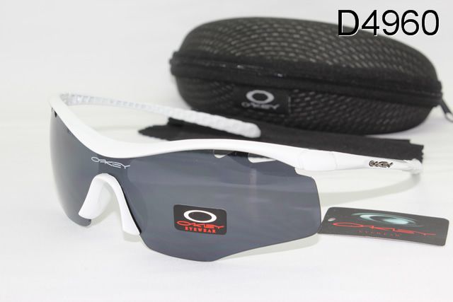 Oakley M Frame Occhiali Da Sole Shield Bianco Telaio Grigio Lente