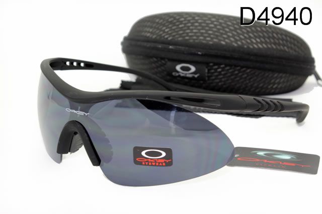 Oakley M Frame Occhiali Da Sole Shield Nero Telaio Grigio Lente