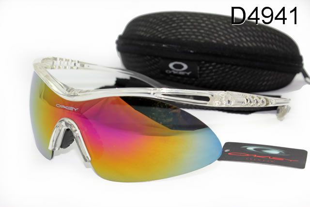 Oakley M Frame Occhiali Da Sole Shield Transparent Telaio Colorato Lente