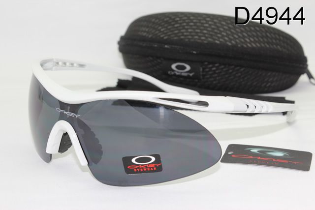 Oakley M Frame Occhiali Da Sole Shield Bianco Telaio Grigio Lente