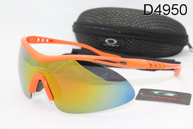 Oakley M Frame Occhiali Da Sole Shield Arancione Telaio Colorato Lente