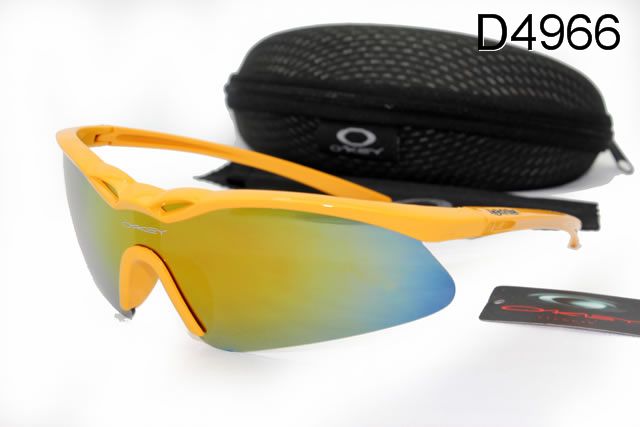 Oakley M Frame Occhiali Da Sole Shield Giallo Blu