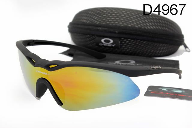 Oakley M Frame Occhiali Da Sole Shield Nero Giallo Blu