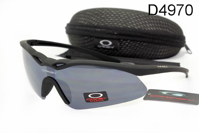 Oakley M Frame Occhiali Da Sole Shield Nero Telaio Grigio Lente