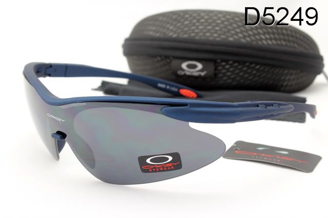 Oakley M Frame Occhiali Da Sole Shield Scuro Blu Telaio Grigio Lente