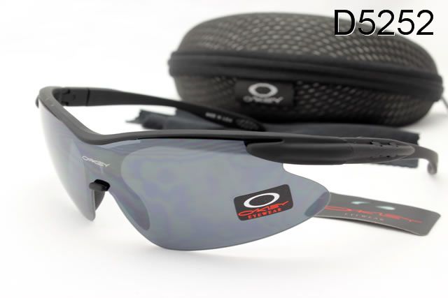 Oakley M Frame Occhiali Da Sole Shield Nero Telaio Grigio Lente