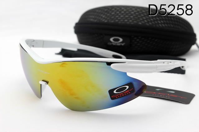 Oakley M Frame Occhiali Da Sole Shield Bianco Telaio Giallo Blu Lente