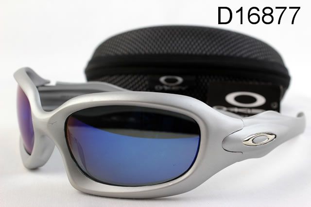 Oakley Monster Dog Occhiali Da Sole Argento Telaio Blu Lente