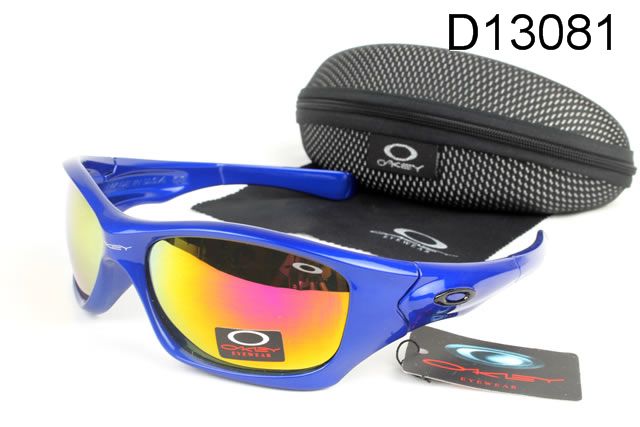 Oakley Pit Bull Occhiali Da Sole Blu Telaio Colorato Lente