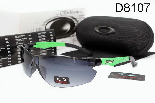 Oakley AAA Sport Shield Occhiali Da Sole Nero Verde Telaio