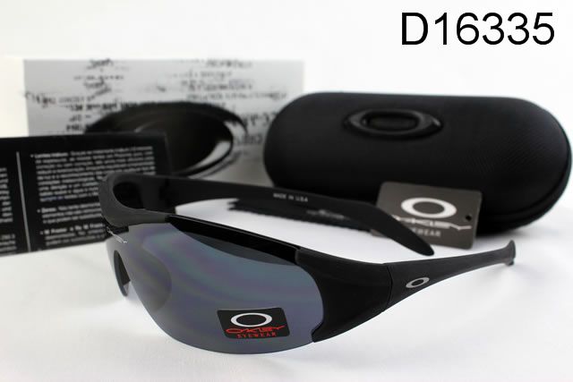 Oakley AAA Sport Shield Occhiali Da Sole Nero Telaio Grigio Lente