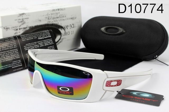 Oakley Batwolf AAA Occhiali Da Sole Bianco Telaio Colorato Lente