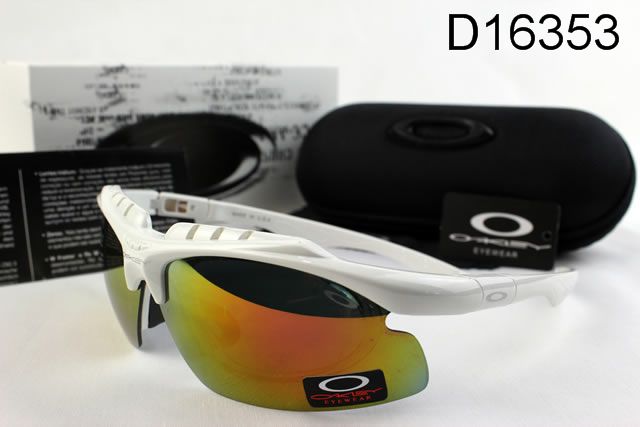 Oakley Double Lens AAA Occhiali Da Sole Bianco Telaio Colorato Lente