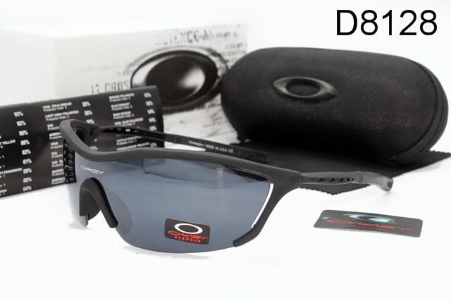 Oakley AAA Sport Shield Occhiali Da Sole Nero Telaio Grigio Lente