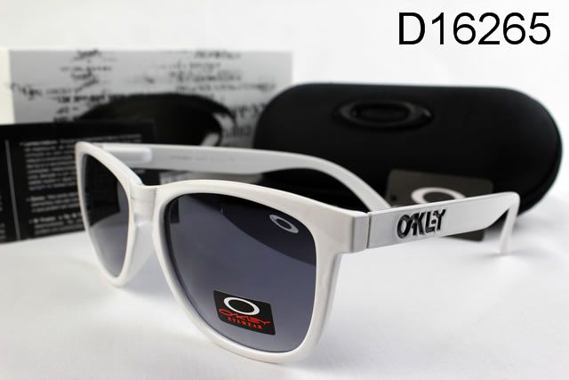 Oakley Frogskins AAA Occhiali Da Sole Bianco Telaio Profondità Grigio Lente