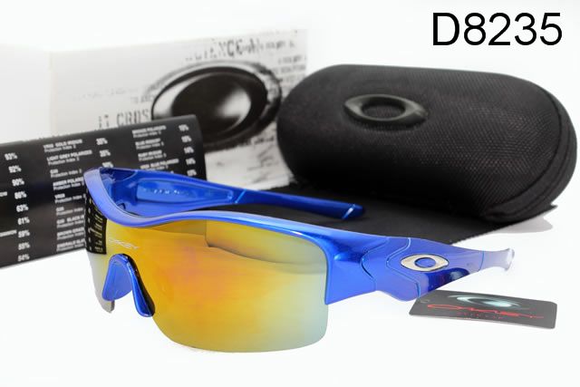 Oakley Half Straight Jackets AAA Occhiali Da Sole Blu Telaio Giallo Lente