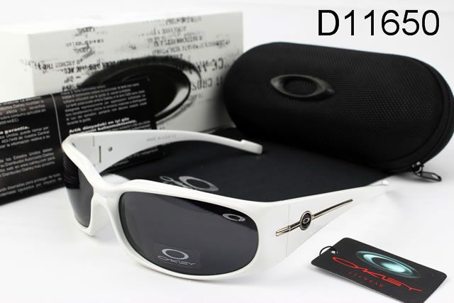 Oakley AAA Active Occhiali Da Sole Bianco Telaio Nero Lente