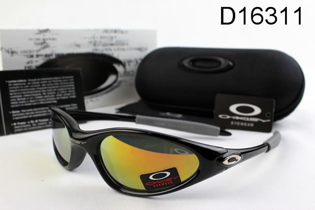 Oakley Minute AAA Occhiali Da Sole Nero Telaio Giallo Arancione Lente