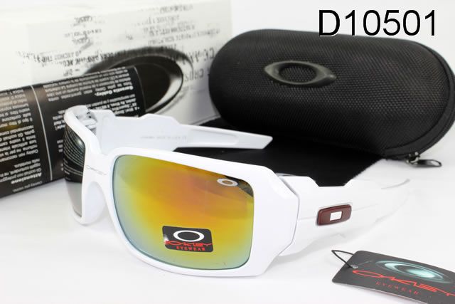 Oakley Oil Drum AAA Occhiali Da Sole Bianco Telaio Colorato Lente