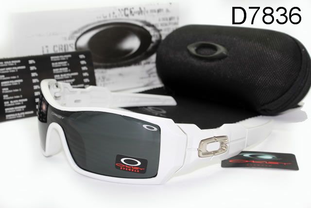 Oakley Oil Rig AAA Occhiali Da Sole Bianco Telaio Nero Lente