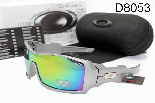 Oakley Oil Rig AAA Occhiali Da Sole Argento Telaio Colorato Lente