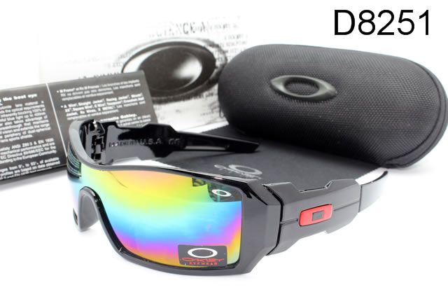 Oakley Oil Rig AAA Occhiali Da Sole Nero Telaio Colorato Lente