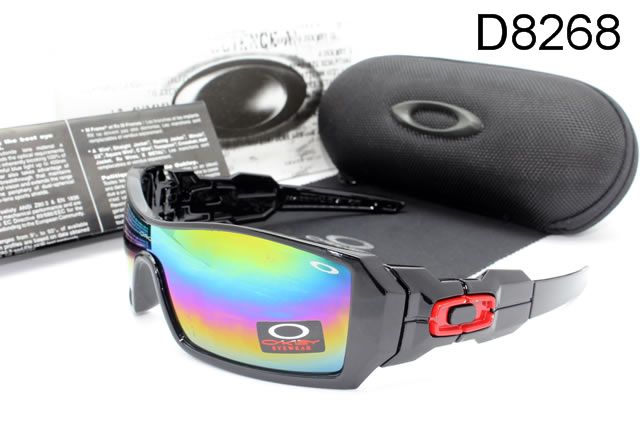 Oakley Oil Rig AAA Occhiali Da Sole Nero Telaio Colorato Lente