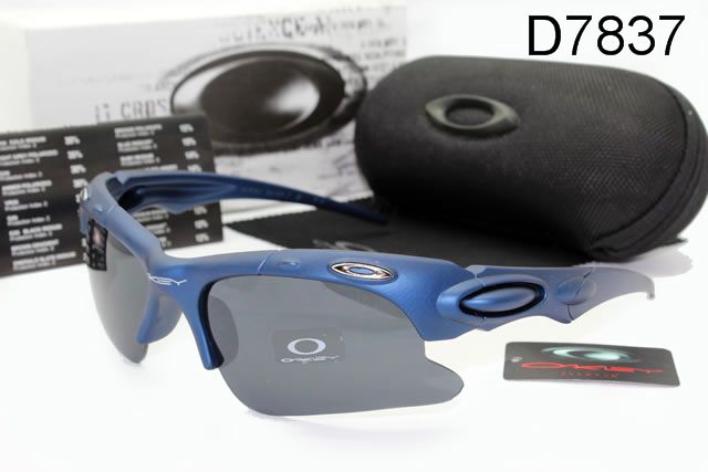 Oakley Plate AAA Occhiali Da Sole Blu Telaio Grigio Lente