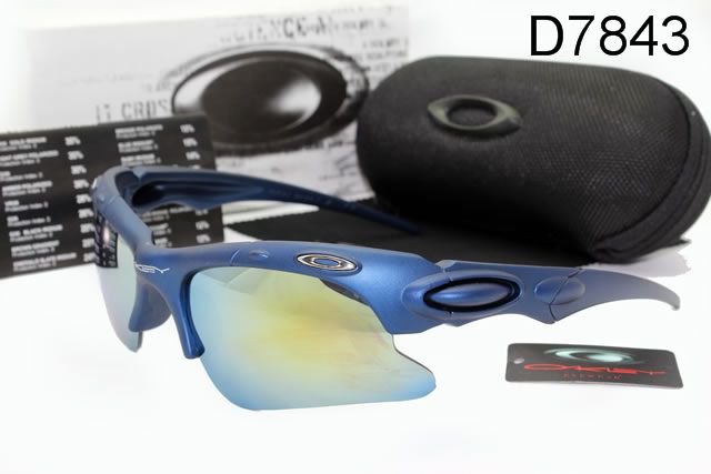 Oakley Plate AAA Occhiali Da Sole Blu Telaio