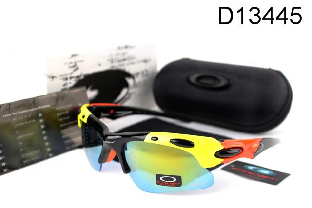 Oakley Plate AAA Occhiali Da Sole Giallo Nero Arancione Telaio