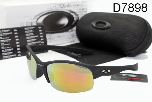 Oakley Quarter Jacket AAA Occhiali Da Sole Nero Telaio Colorato Lente