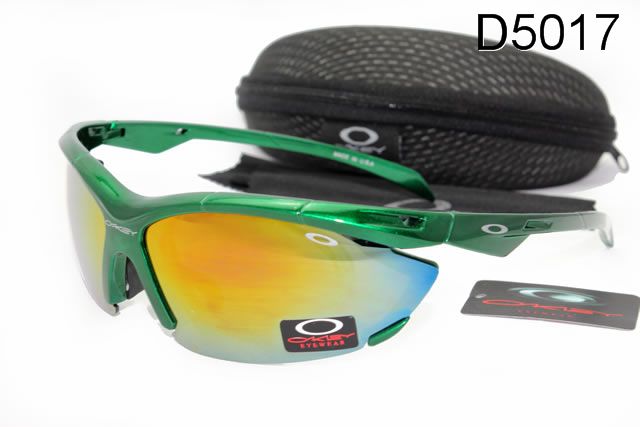 Oakley Double Lens Occhiali Da Sole Verde Telaio Giallo Blu Lente