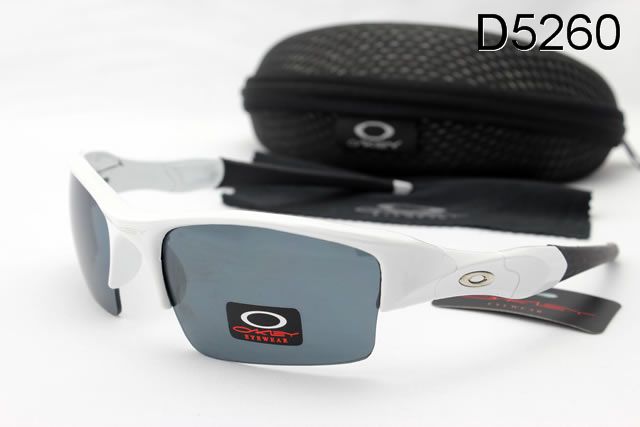 Oakley Flak Jacket Occhiali Da Sole Bianco Nero Telaio Grigio Lente