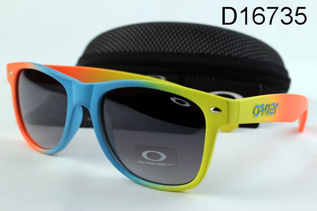 Oakley Frogskins Occhiali Da Sole Giallo Blu Arancione Profondità Grigio