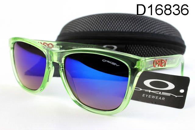 Oakley Frogskins Occhiali Da Sole Verde Telaio Blu Lente