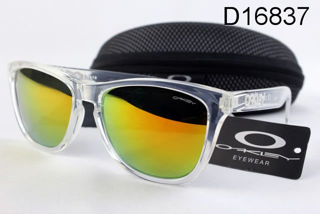 Oakley Frogskins Occhiali Da Sole Transparent Telaio Giallo Lente