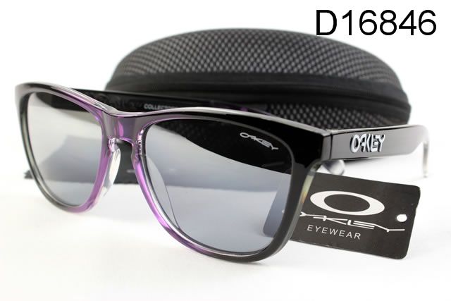 Oakley Frogskins Occhiali Da Sole Nero Viola Telaio Grigio Lente