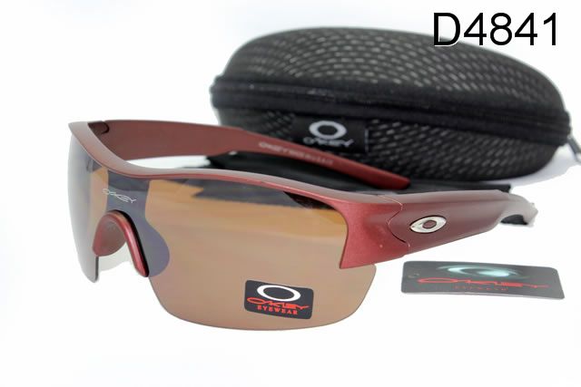 Oakley Sport Occhiali Da Sole Shield Abbronzatura Lente Scuro Rosso Telaio