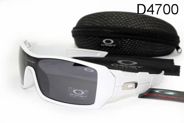 Oakley Oil Rig Occhiali Da Sole Bianco Telaio Grigio Lente