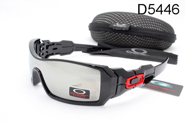 Oakley Oil Rig Occhiali Da Sole Transparent Lente Nero Rosso Telaio