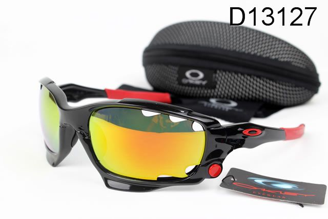 Oakley Prizm Racing Jacket Occhiali Da Sole Nero Rosso Telaio