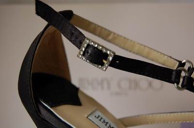 Jimmy choo Satin Platform Sandal Black Sandal