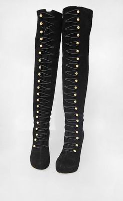 Christian Louboutin Button-Up OTK Boot