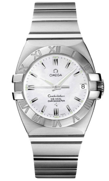 Omega Constellation Double Eagle Chronometer Series Mens Stainless Steel Wristwatch-1590.70.00