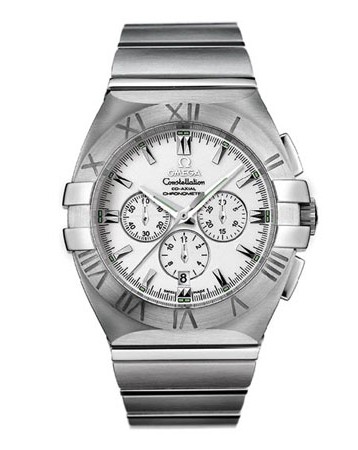 Omega Constellation Double Eagle Chrono Series Mens Stainless Steel Wristwatch-1514.20.00