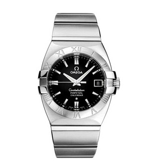 Omega Constellation Double Eagle Stainless Steel Mens Swiss Quartz Wristwatch 1511.51.00