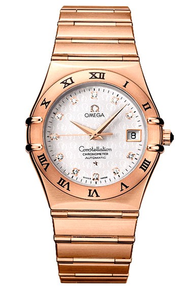 Omega Constellation Chronometer 18k Rose Gold Mens Automatic COSC Wristwatch 1104.35.00