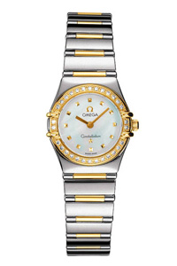 Omega Constellation Series Ladies Mini 18K Gold Watch 1365.71.00